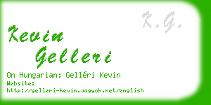 kevin gelleri business card